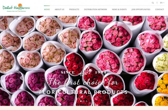 Dalat Hasfarm ra mắt website mới với nhiều tính năng nổi bật